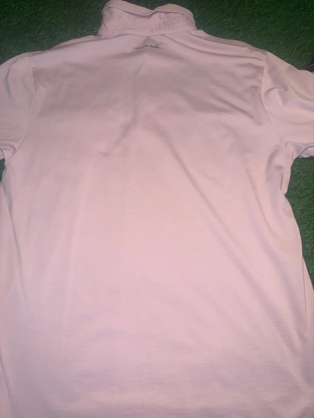 Travis Mathew Light Pink Polo with Black Striped Polo Set Size Large
